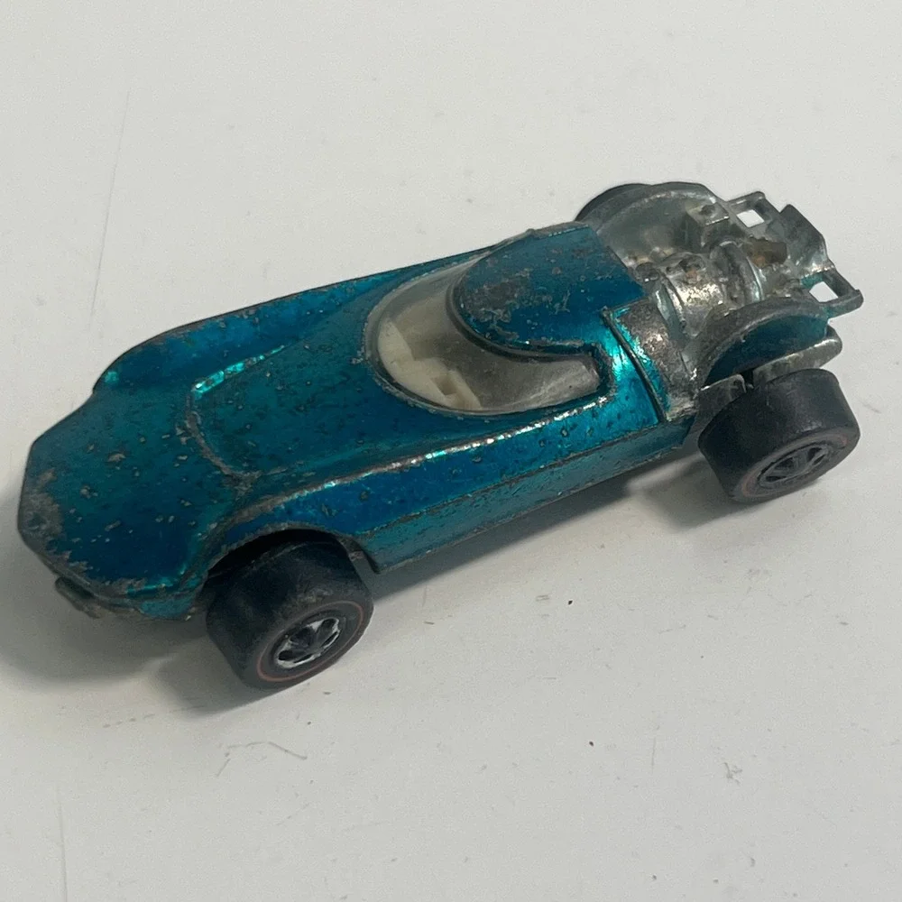 Hot Wheels Redline Turbofire 1968 Blue Spectraflame US Casting Vintage Diecast